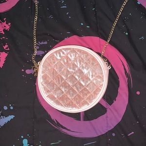 Velvet light pink purse